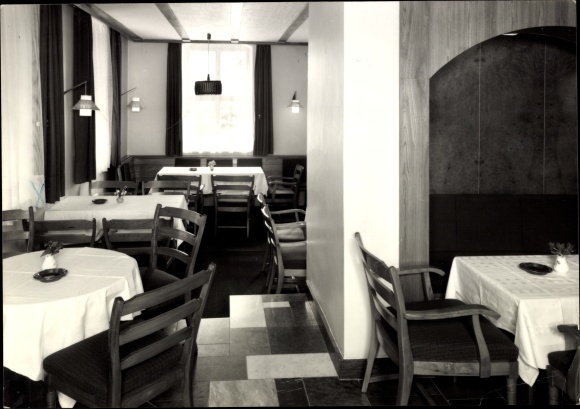 Ansichtkaart Schönberg Rosenbach im Vogtland, consumptierestaurant, binnenaanzicht