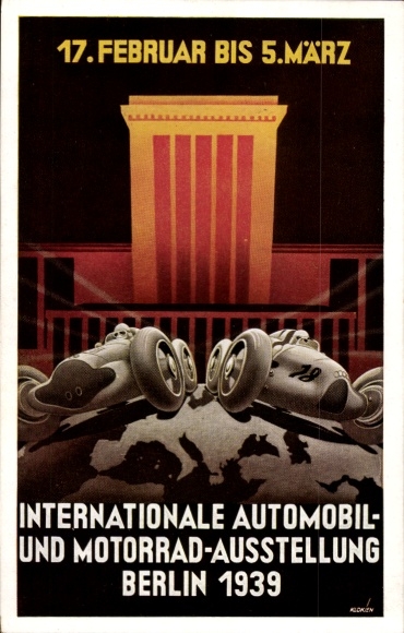 PC Berlin, International Automobile and Motorcycle Exhibition 1939
