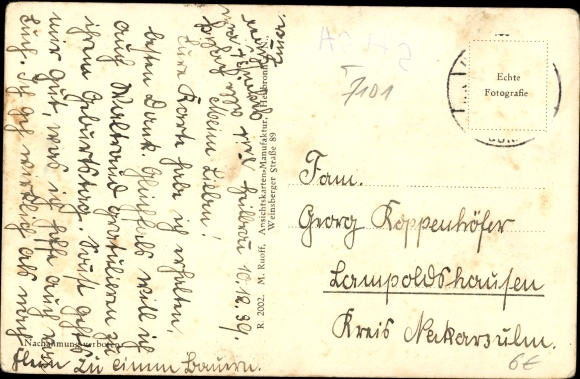 Postcard Flein in Baden Württemberg, view of the town and surroundings