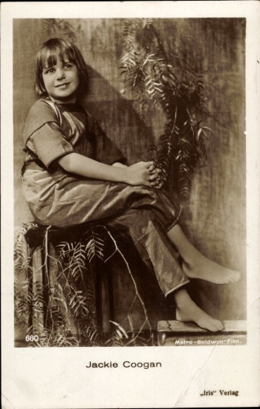 Ak-actrice Jackie Coogan, portret