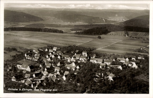 Ak Altheim Alb Württemberg, Fliegeraufnahme