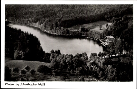 Ak Ebni Kaisersbach in Baden Württemberg, Ebnisee, Fliegeraufnahme
