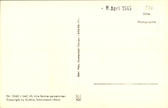 Postcard Böblingen in Württemberg, aerial photograph, Sanatorium Schönbuch