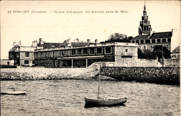 PC Roscoff Finistère, Biological Station, general view from the pier