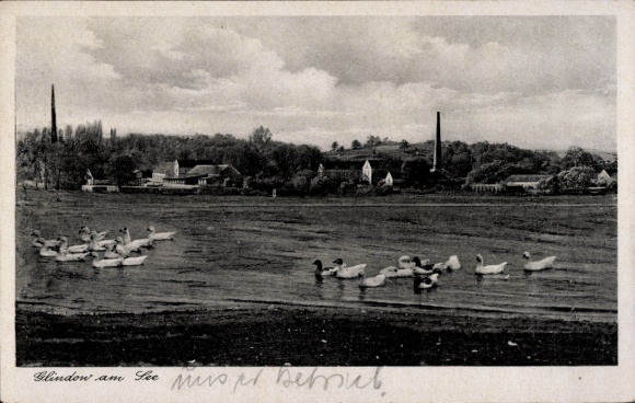 Ak Glindow Werder an der Havel, gedeeltelijk uitzicht, aan het meer