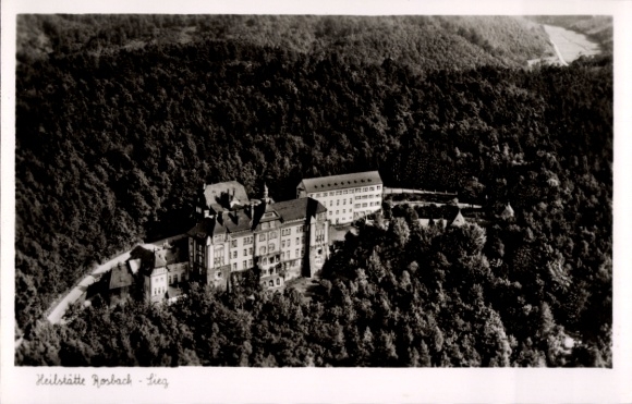 Postcard Rosbach Windeck an der Sieg, aerial photograph