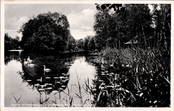 Postcard Berlin Köpenick Rahnsdorf Wilhelmshagen, Hessenwinkel, Hubertussee