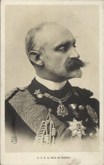 Ak Il Duca di Genova, Portrait, Profilansicht