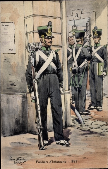 Artist PC Leroux, Fusiliers d&#39;Infanterie 1822