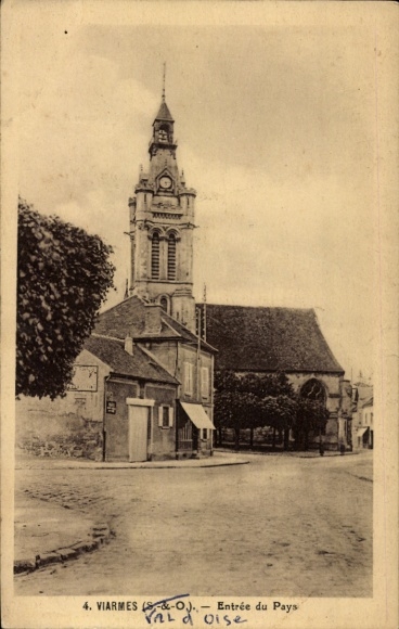Ak Viarmes Val d'Oise, Eingang zum Land