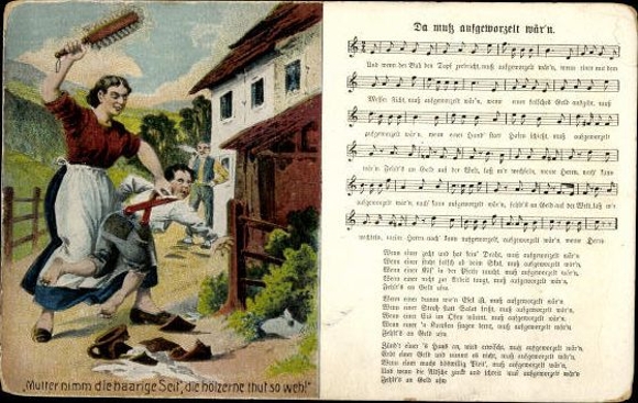 30 individual song cards, Anton Günther