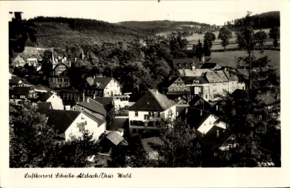 Ak Scheibe Alsbach Neuhaus am Rennweg Thüringen, Schwarzwald, Luftkurort, idyllische Landschaft, 