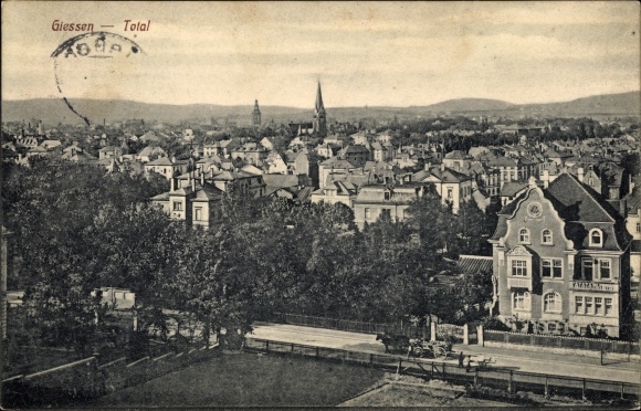 Postcard Gießen an der Lahn Hesse, general view