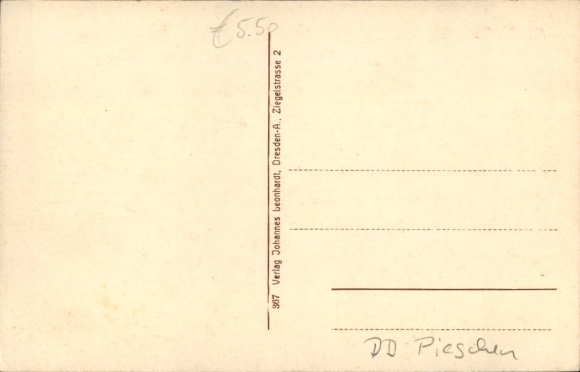 Postcard Dresden Pieschen, Moritzburger Straße