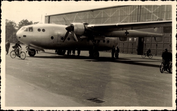 Photo Postcard military aircraft, North Noratlas, Bundeswehr