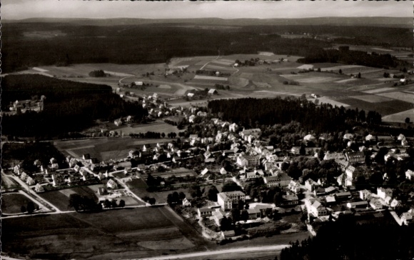 Ak Königsfeld im Schwarzwald Baden, Luftaufnahme von  Schwarzwald, Heilklimatischer Kurort, Wohng