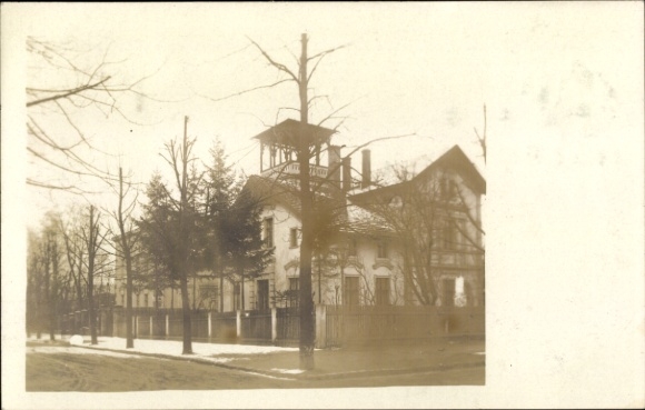 foto Ak Dresden Plauen ?, straatgedeelte, woongebouw