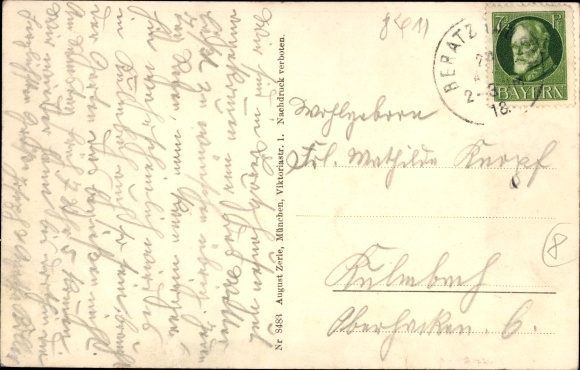 Postcard Beratzhausen Oberpfalz, Totale