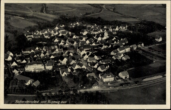 Ak Kochersteinsfeld Hardthausen am Kocher, Fliegeraufnahme