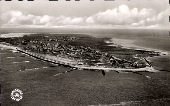 Postcard Island of Baltrum in East Frisia, general view