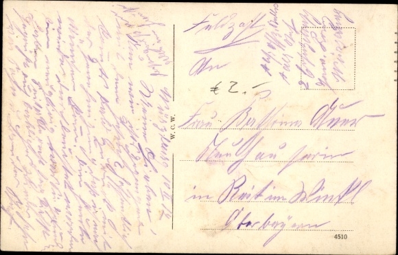 Postcard Veitshöchheim in Lower Franconia, Pegasus group, rowing boat
