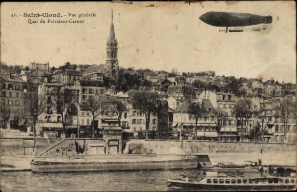 PC Saint Cloud Hauts de Seine, Quai du President Carnot, airship