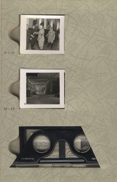 3 Raumbildalben Die NS-Musterbetriebe 1937-39,  Bände 1-3, 510 Stereofotos 