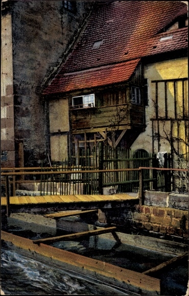 Ak Dresden Altstadt, Haus mit Erker