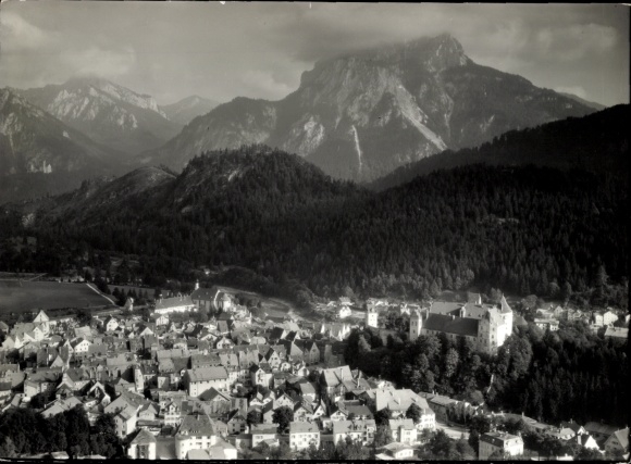 Foto Füssen im Allgäu, Fliegeraufnahme