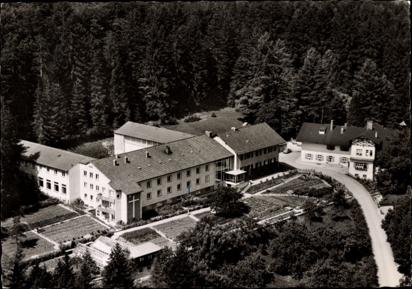 Ak Eichhhofen Nittendorf Bayern, Fliegeraufnahme vom Diözesan Exerzitienheim Haus Werdenfels