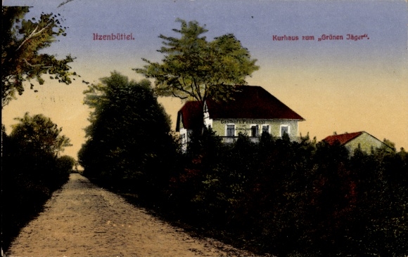 Ak Itzenbüttel Jesteburg in Niedersachsen, Kurhaus zum Grünen Jäger, im Kleckerwald