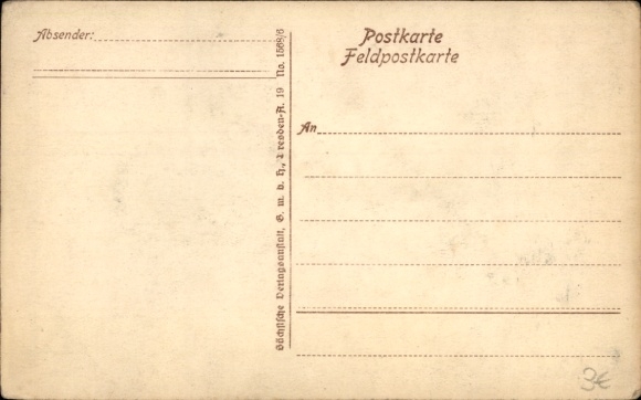 Artist Postcard Pommerhanz, K., Two soldiers watching an explosion, battlefield