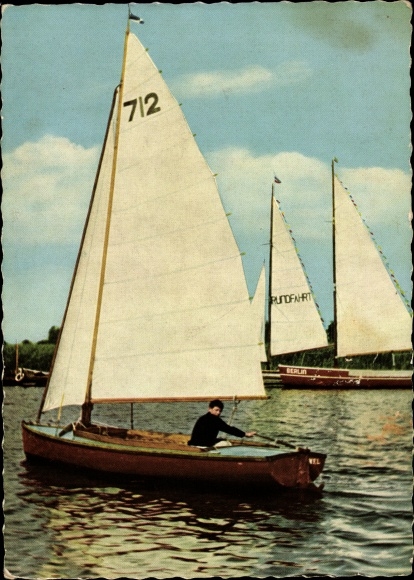 Ansichtkaart Lembruch am Dümmersee, zeilboten