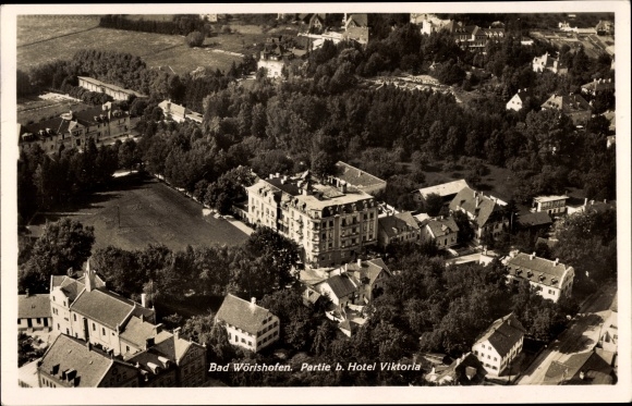 PC Bad Wörishofen in the Lower Allgäu, lot b. Hotel Viktoria, aerial photo