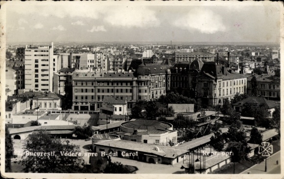 Ak București Bukarest Rumänien, Gesamtansicht