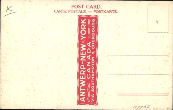 Artist PC Passenger steamer Pennland, Red Star Line