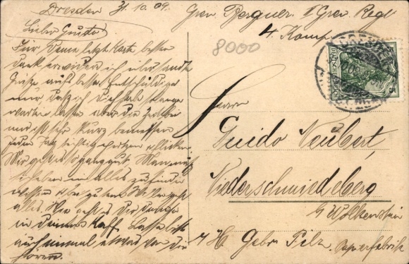 Postcard Dresden Neustadt, Barracks Grenadier Regiment 101 Kaiser Wilhelm, King of Prussia