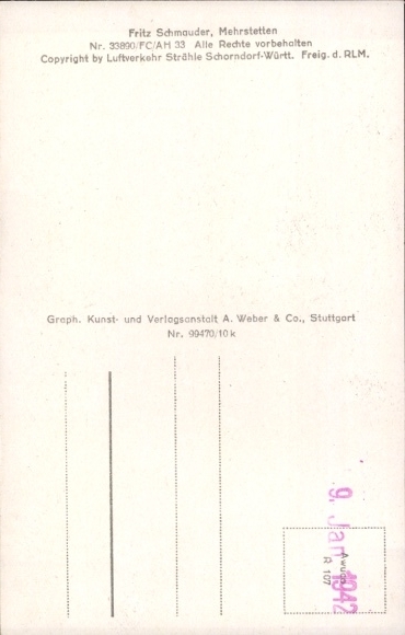 Postcard Mehrstetten Swabian Alb Württemberg, aerial photograph