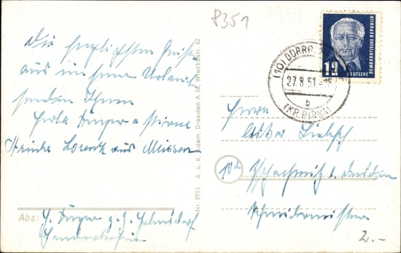 Postcard Helmsdorf Stolpen in Saxony, craftsmen&#39;s home and training workshop