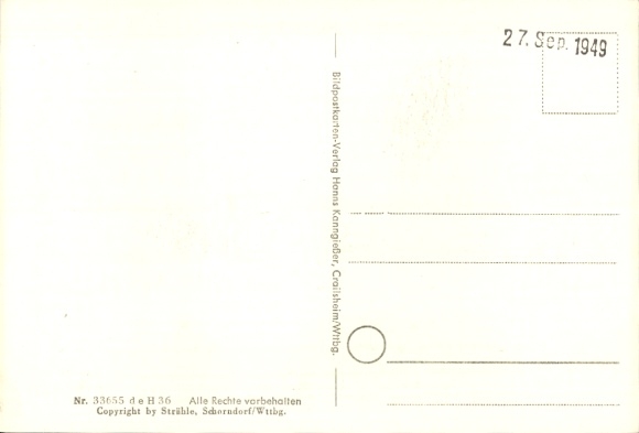 Postcard Inning am Ammersee Upper Bavaria, aerial photograph