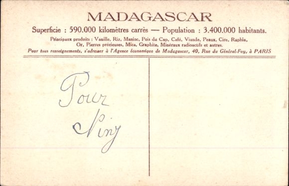 Ansichtkaart Madagaskar, Groupe de Betsileos