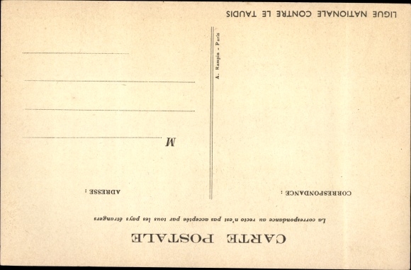 Artist Postcard Poulbot, Francisque, It&#39;s those of the first who are mouths, National League against slums