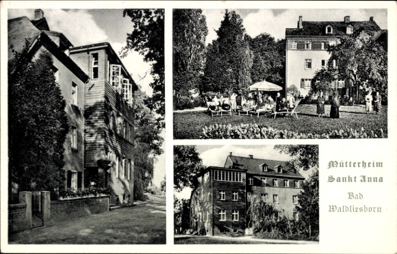 Postcard Bad Waldliesborn Lippstadt in Westphalia, Mother's Home Saint Anna