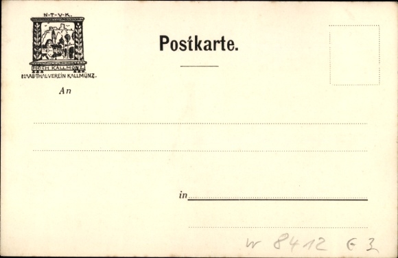 Postcard Kallmünz in the Upper Palatinate, rock group