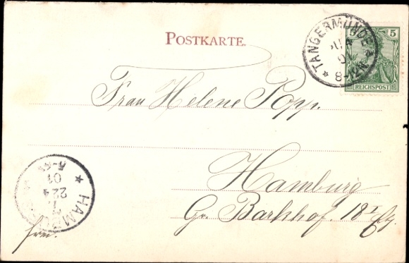 Postcard Tangermünde on the Elbe, Am Neustädter Tor