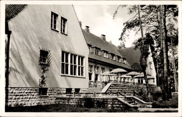 Postcard Fliegerhorst Fürstenwalde Spree, guesthouse, terrace