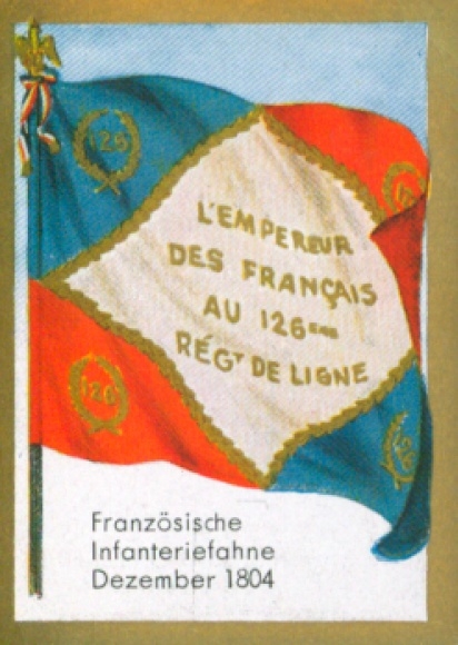 Collection picture Ulmenried flag picture No. 169, French infantry flag December 1804
