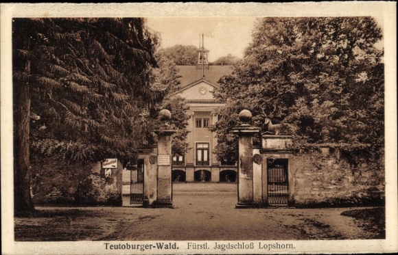 Ak Augustdorf im Teutoburger Wald, Jagdschloss Lopshorn