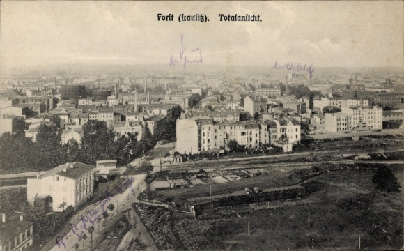 Postcard Forst in Lusatia, general view