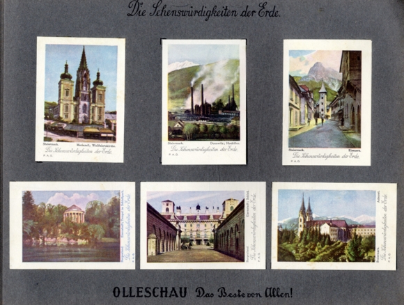 The sights of the earth series: Austria collecting picture album Olleschau sleeve factory, Vienna 193